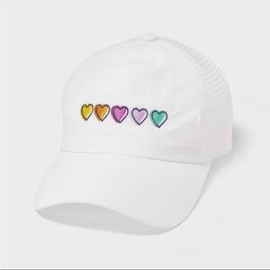 Roller Rabbit x Target White Heart Embroidered Trucker Hat